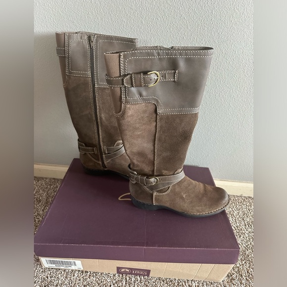 Clark’s Suede knee high boots - Picture 1 of 11